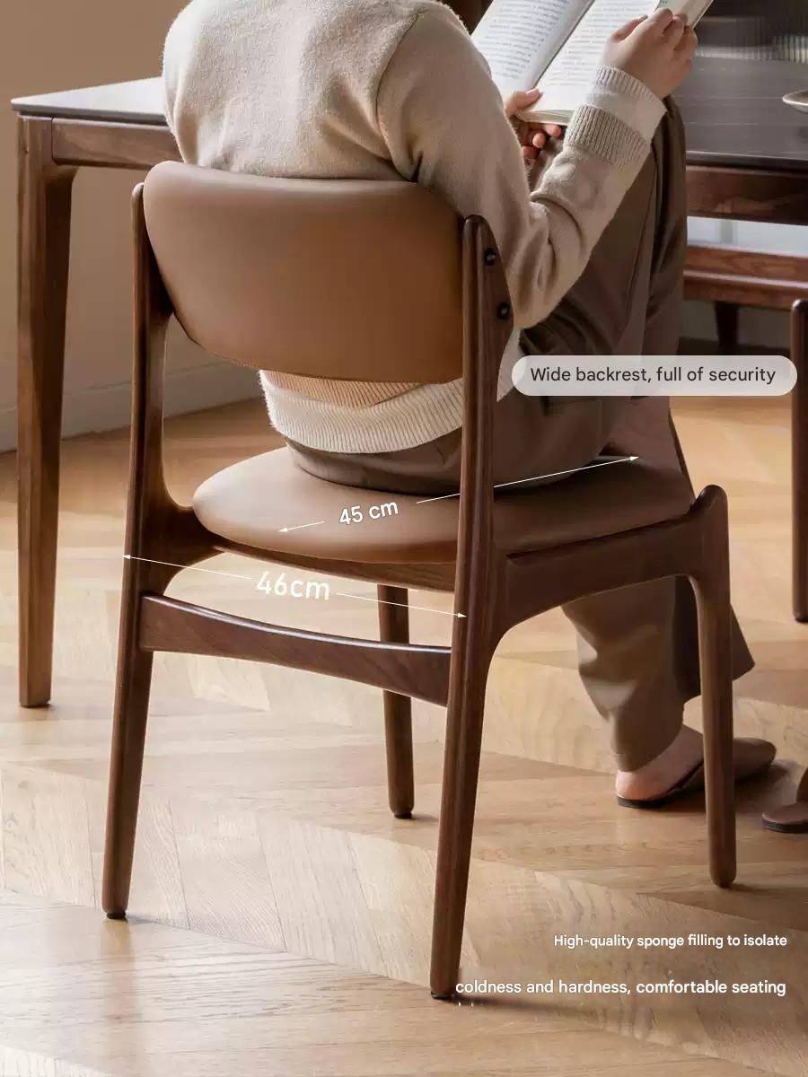 Black Walnut Solid Wood Modern Dining Chair