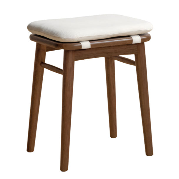 Black Walnut, Oak, Cherry, Rubberwood, Sandalwood Solid Wood Dressing Stool