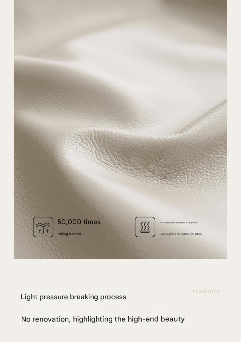 Ash Solid Wood Genuine Leather French Retro Art Bed