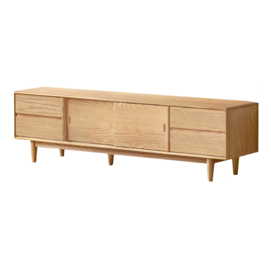 Ash Solid Wood Modern Style TV Stand