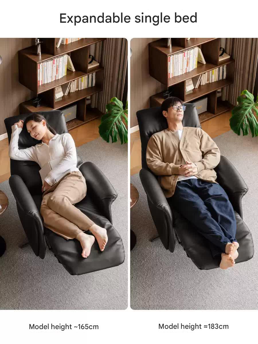 Cloud Leather Light Luxury Rotating Electric Chair