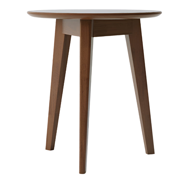 Oak, Solid Rubberwood Round Coffee Table Combination
