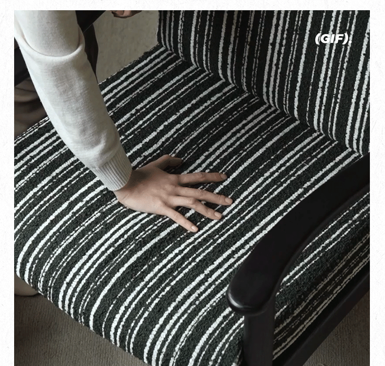 Ash Solid Wood Antique Style Soft Armchair