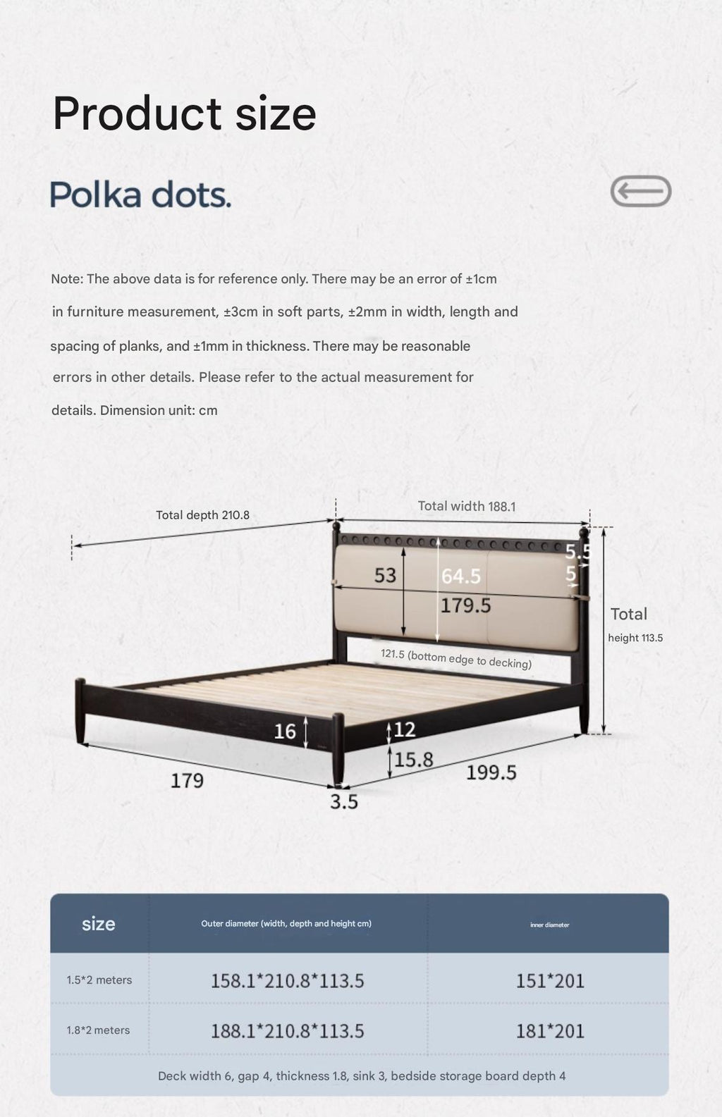 Ash Solid Wood Bauhaus Soft Leaning Antique Style Bed