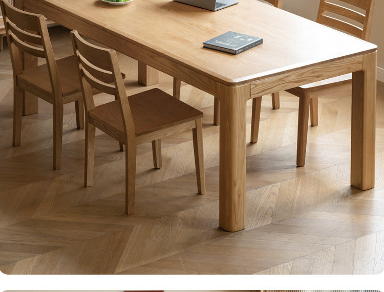 Oak Solid Wood Long Dining Table