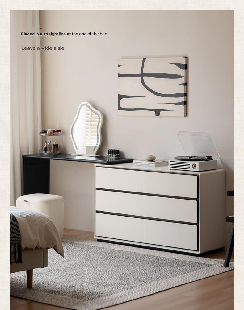 Solid Rubberwood Rotating Modern Dressing Table.