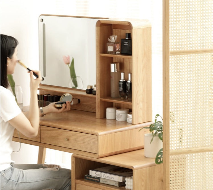 Oak solid wood Dressing Table Telescopic -USA