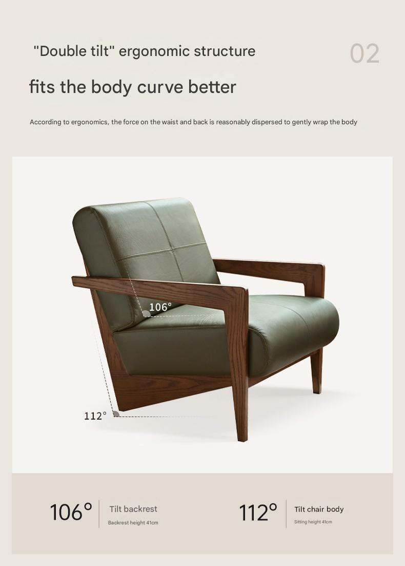 Oak Solid Wood Modern Chair