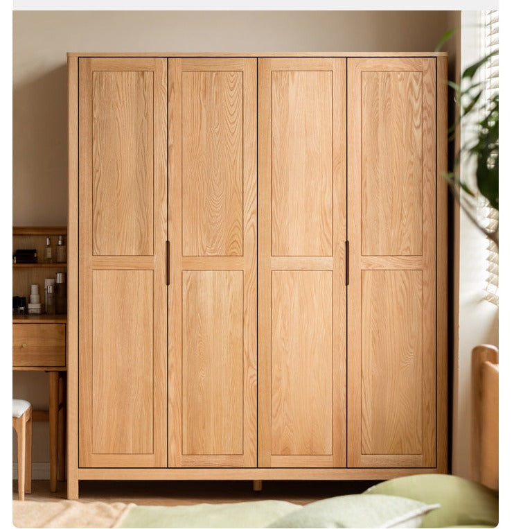 Oak solid wood combined Wardrobe.