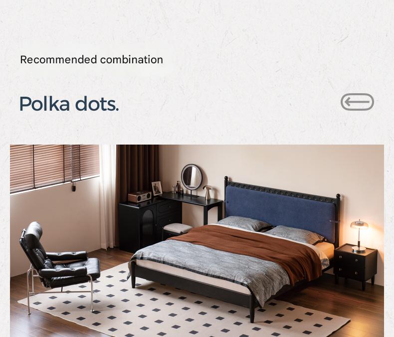 Ash Solid Wood Bauhaus Soft Leaning Antique Style Bed