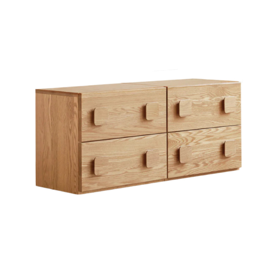 Oak, Ash Solid Wood Modern TV Stand