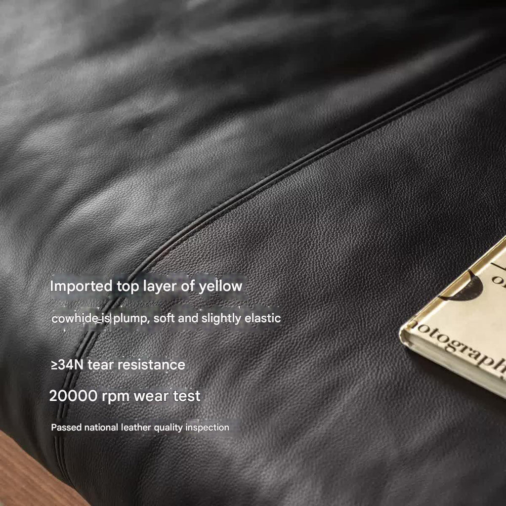 Black Walnut, Ash Solid Wood Modern Sofa