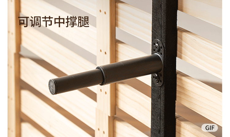 Leather Italian Light Luxury Brown Double Bed