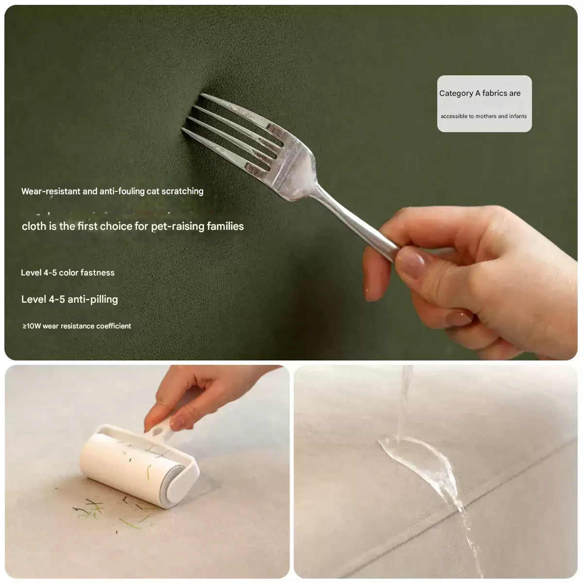 Fabric Modern Simple Double Sofa.