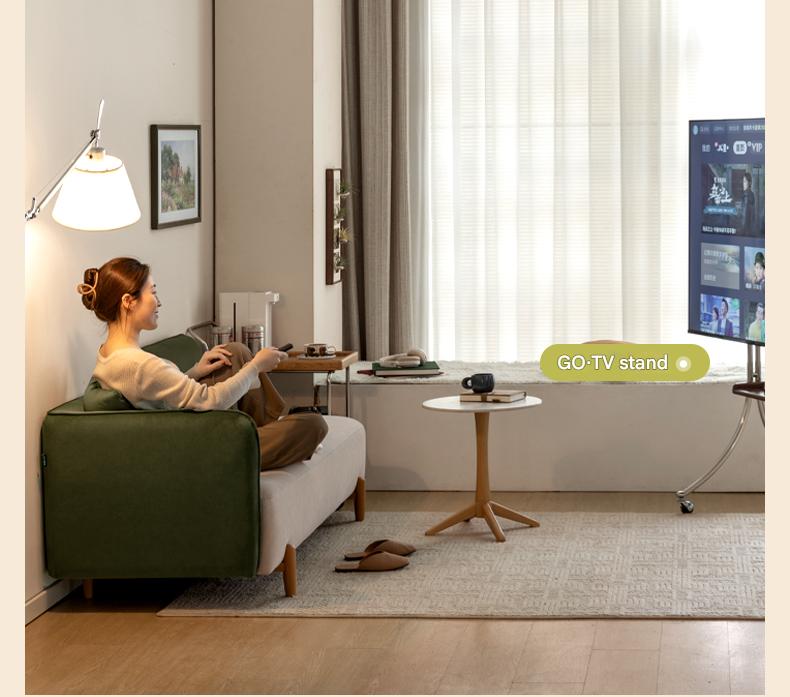 Fabric Modern Simple Double Sofa.