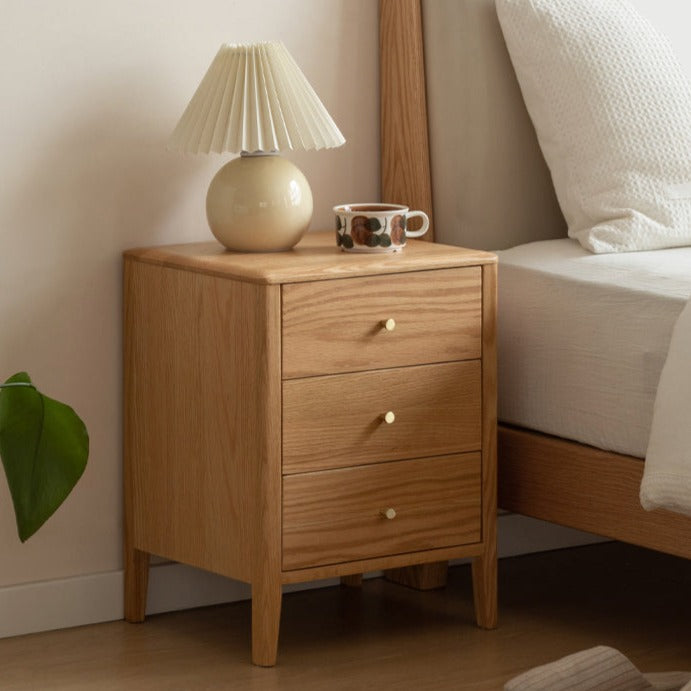 Oak Solid Wood Nightstand