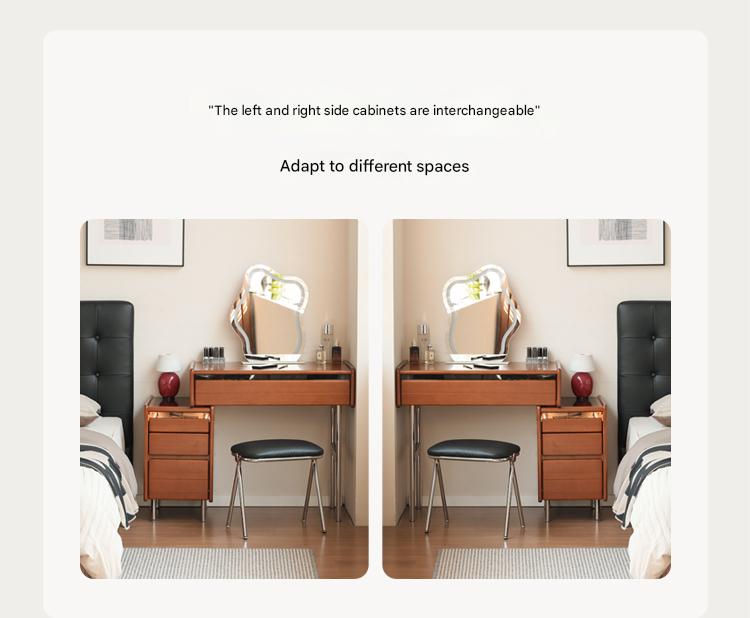 Poplar Solid Wood Bauhaus Multi Functional Dressing Table.