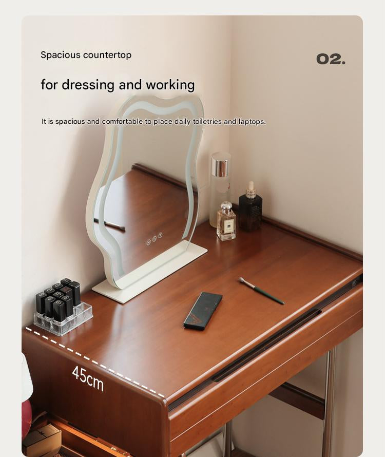 Poplar Solid Wood Bauhaus Multi Functional Dressing Table.