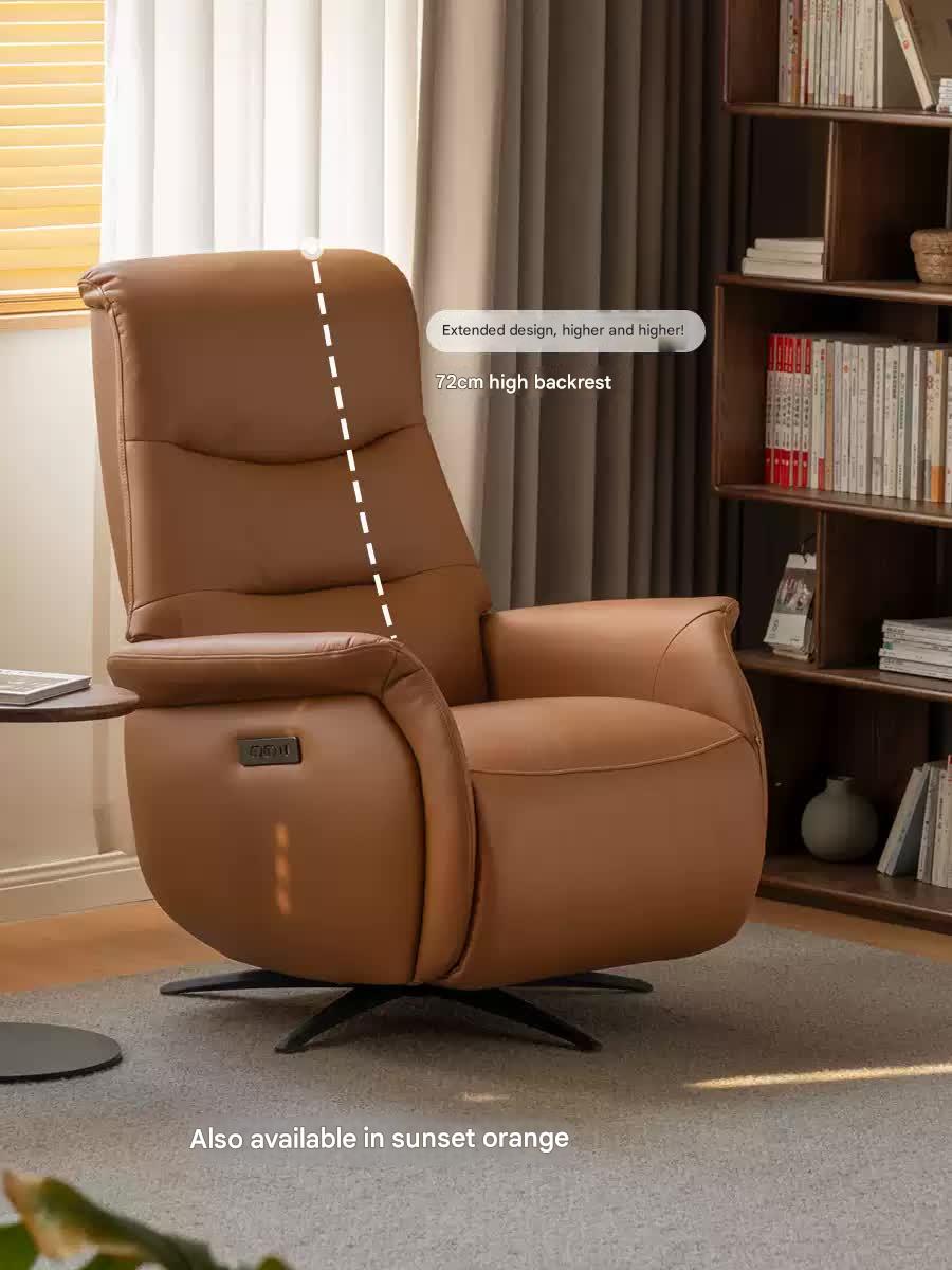 Cloud Leather Light Luxury Rotating Electric Chair