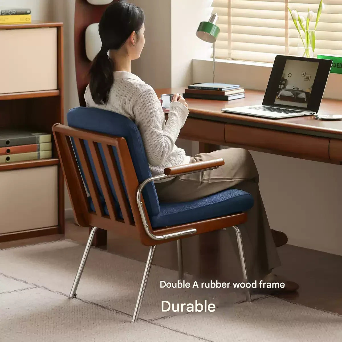 Solid Rubberwood Bauhaus Style Leisure Chair