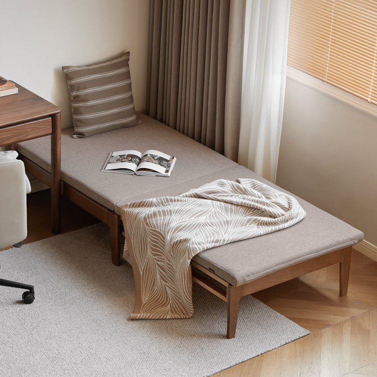Oak, Solid RubberWood, Beech Solid Wood Sofa Bed Folding Single Bed