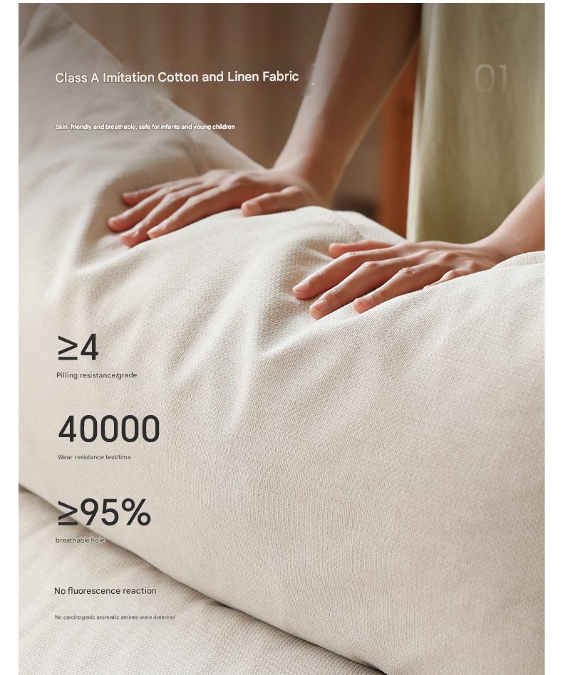 Black Walnut, Ash Solid Wood Modern Sofa