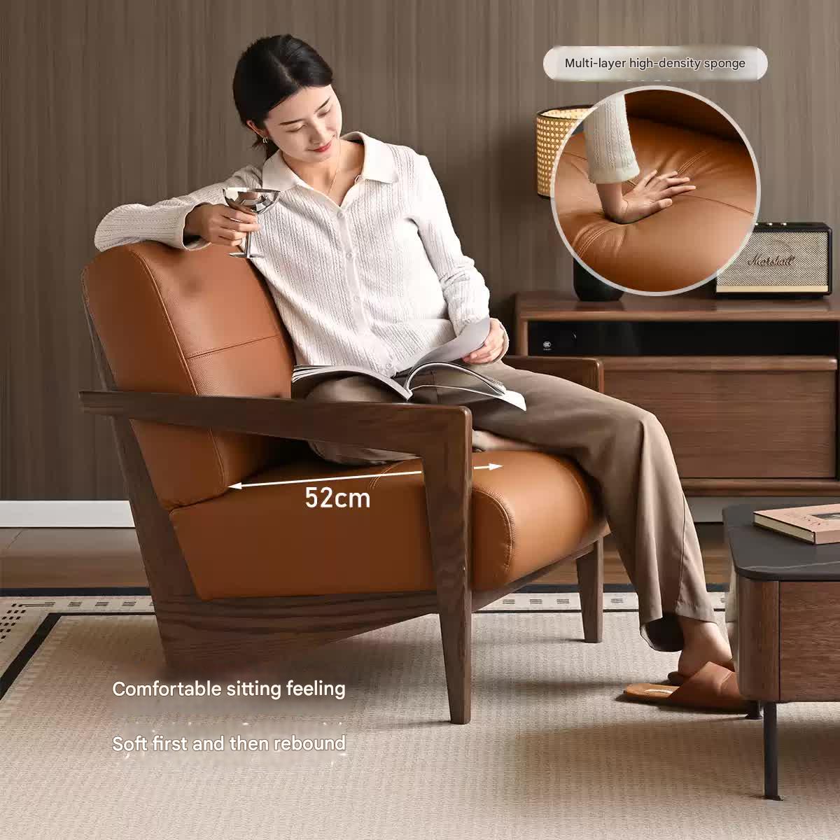 Oak Solid Wood Modern Chair