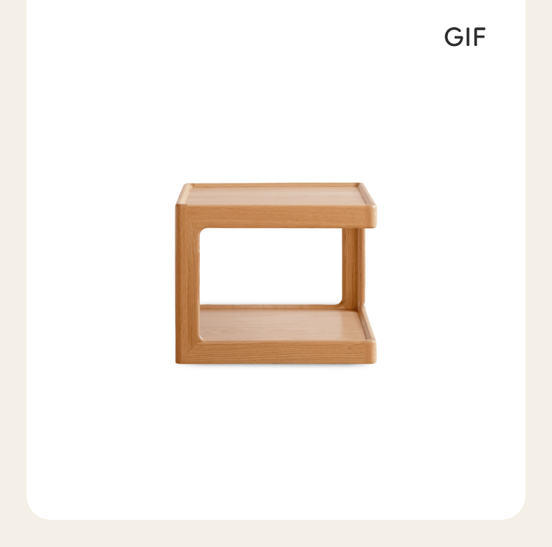 Oak Solid Wood Square Coffee Table Module Combination