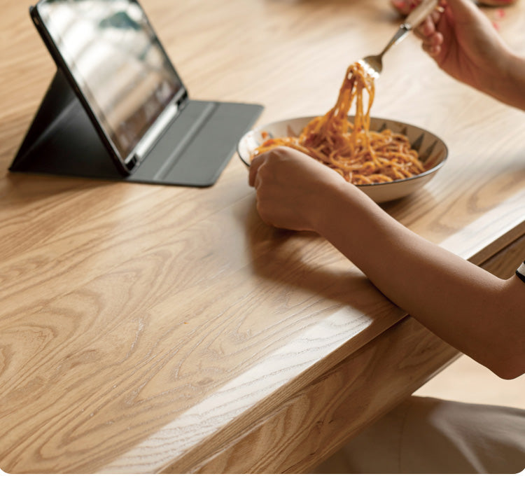 Ash, Oak Solid Wood Long Dining Table