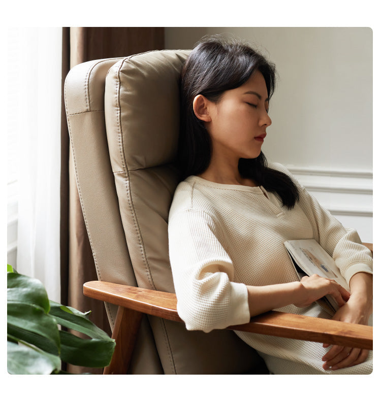 Black Walnut Solid Wood Fabric Sofa Chair