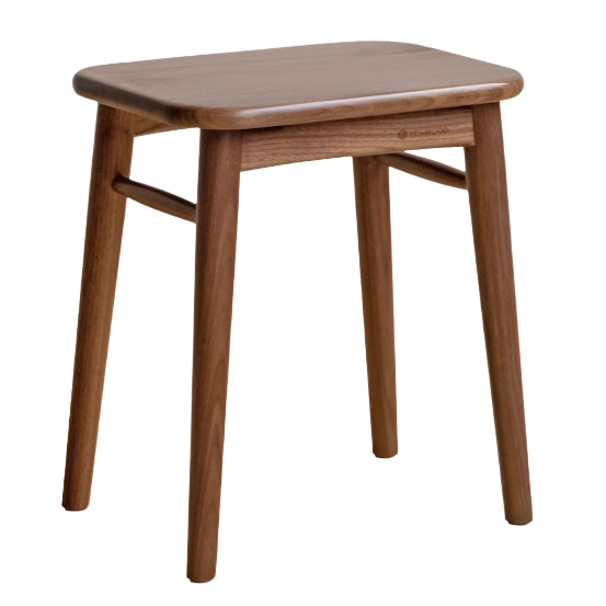 Black Walnut, Oak, Cherry, Rubberwood, Sandalwood Solid Wood Dressing Stool