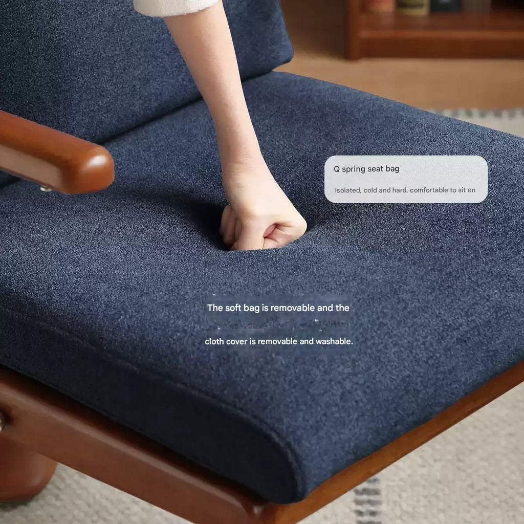 Solid Rubberwood Bauhaus Style Leisure Chair