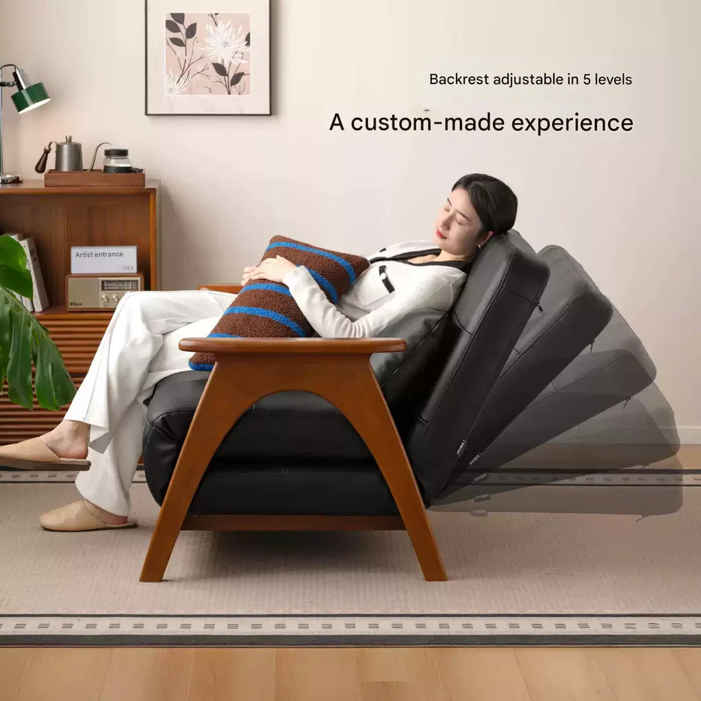 Beech, Oak Solid Wood Foldable Dual Ancient Style Sofa Bed.