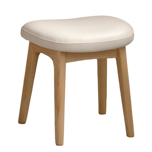 Ash, Black Walnut, Oak, Sandalwood Solid Wood Makeup Stool