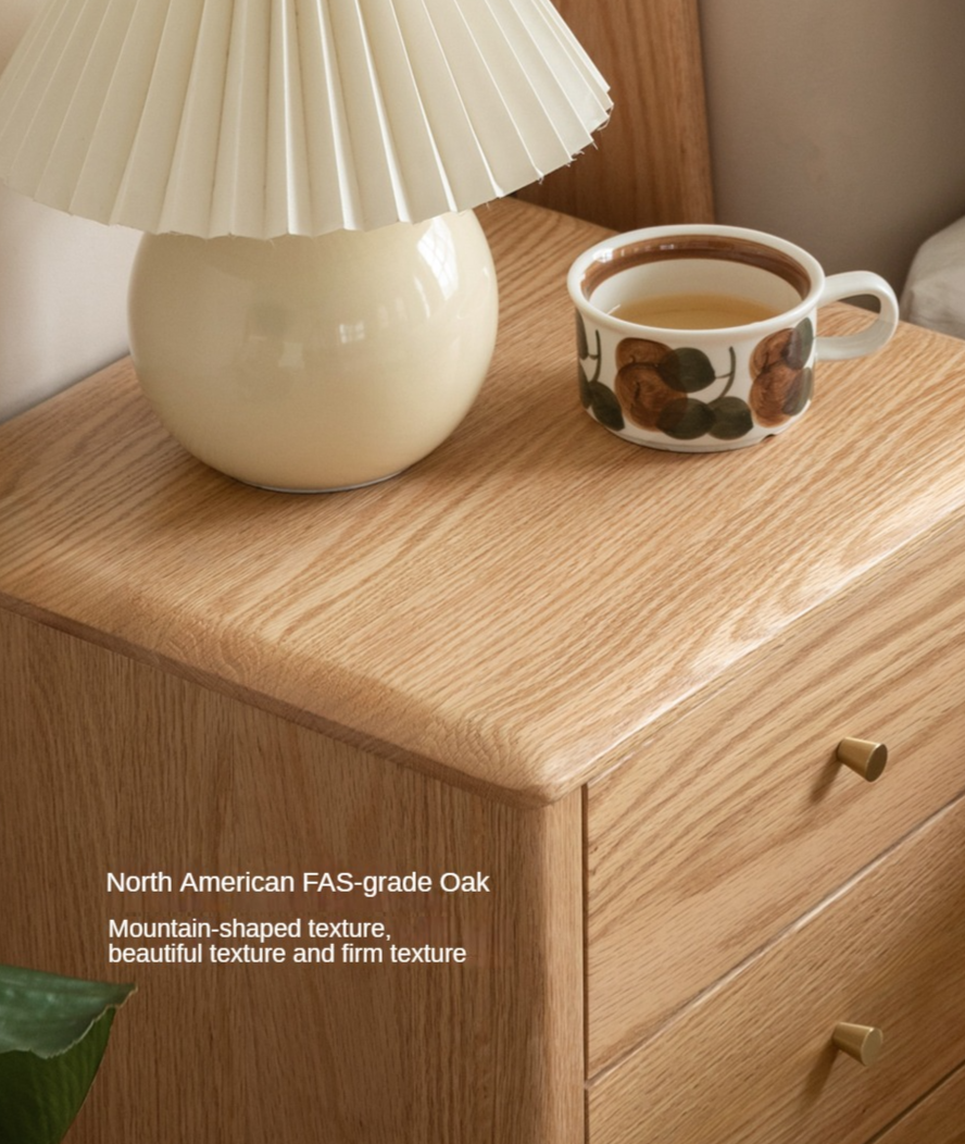 Oak Solid Wood Nightstand