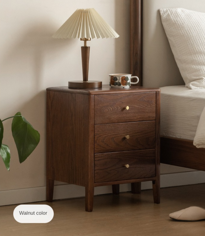 Oak Solid Wood Nightstand