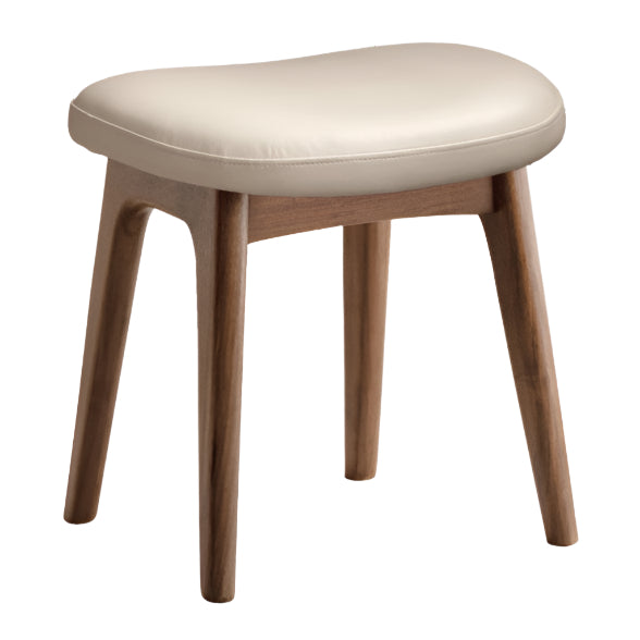 Ash, Black Walnut, Oak, Sandalwood Solid Wood Makeup Stool