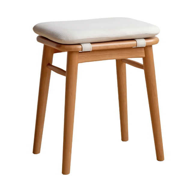 Black Walnut, Oak, Cherry, Rubberwood, Sandalwood Solid Wood Dressing Stool