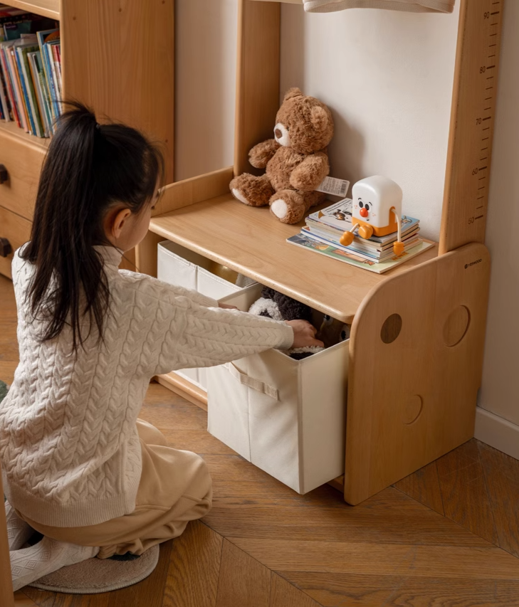 Beech, Solid Rubberwood Children's Coat Rack