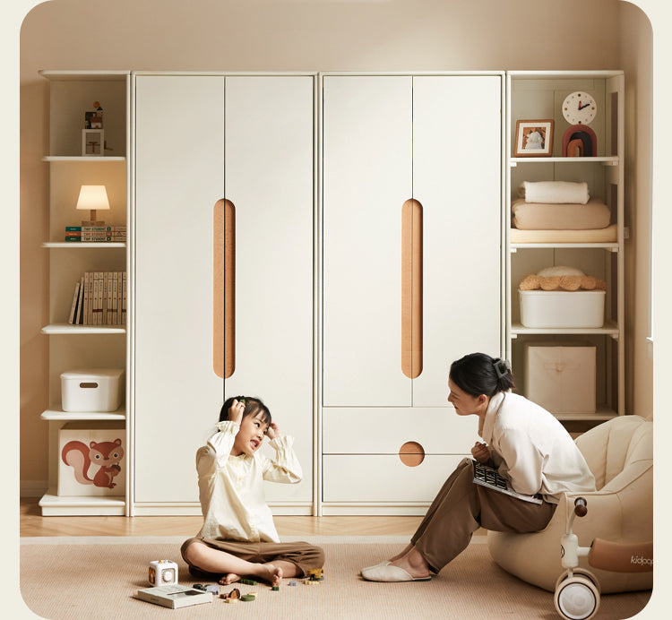 Solid Rubberwood, Beech Solid Wood Children's Wardrobe