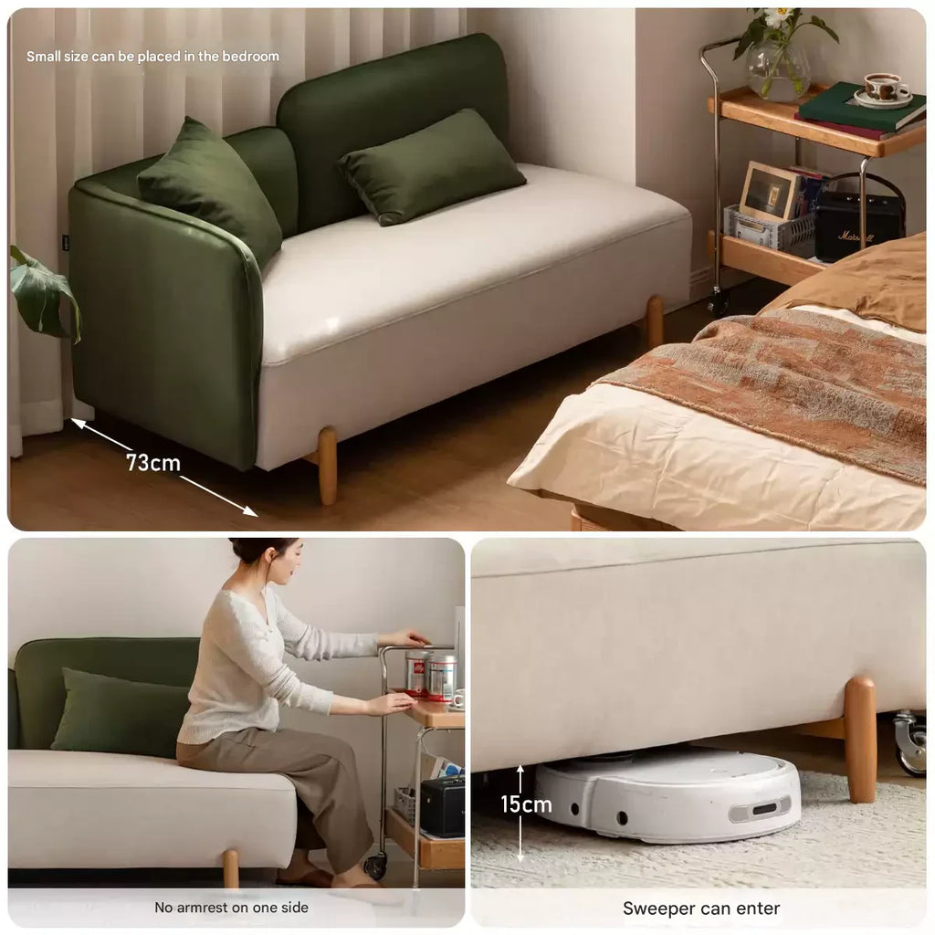 Fabric Modern Simple Double Sofa.