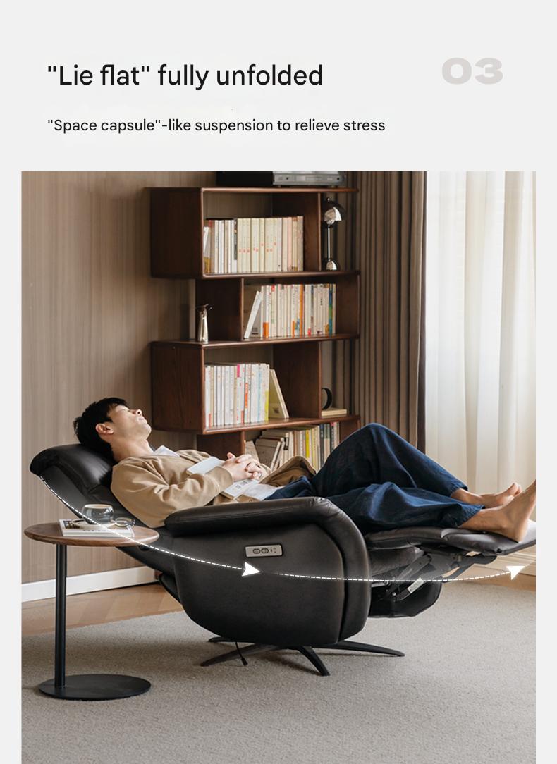 Cloud Leather Light Luxury Rotating Electric Chair