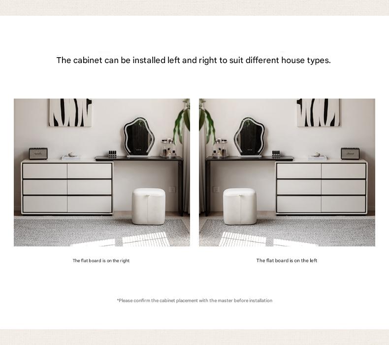 Solid Rubberwood Rotating Modern Dressing Table.