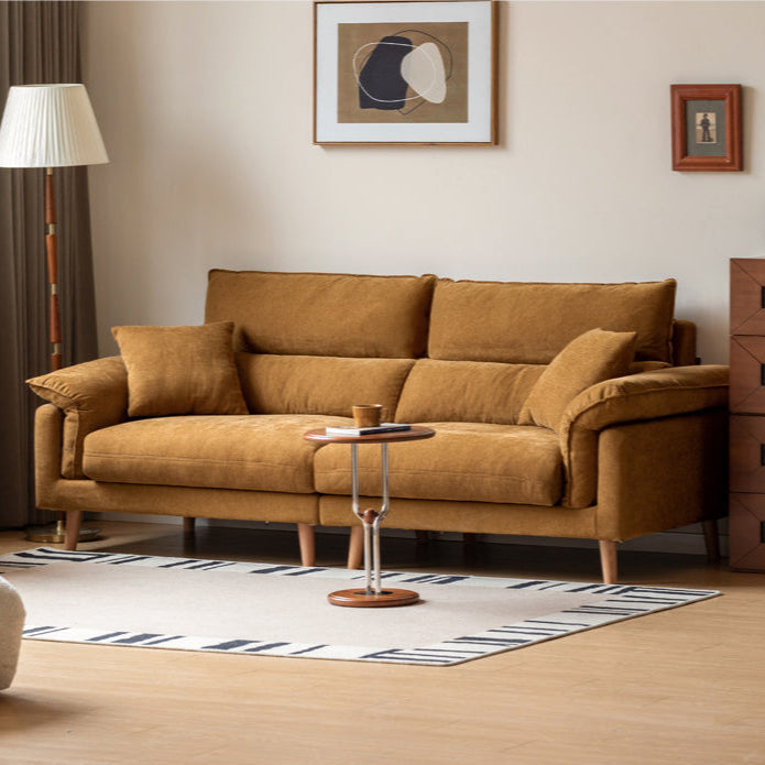 Fabric Sofa Simple High Backrest-