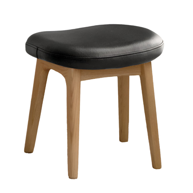 Ash, Black Walnut, Oak, Sandalwood Solid Wood Makeup Stool