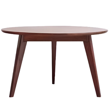 Oak, Solid Rubberwood Round Coffee Table Combination