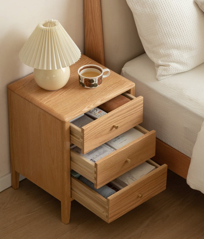 Oak Solid Wood Nightstand
