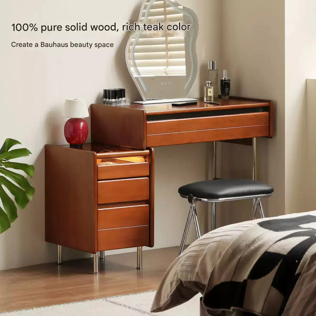 Poplar Solid Wood Bauhaus Multi Functional Dressing Table.