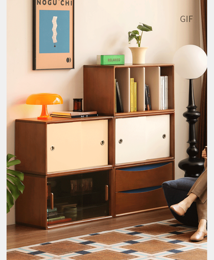 Poplar Solid Wood Ancient Style TV Stand Combination.