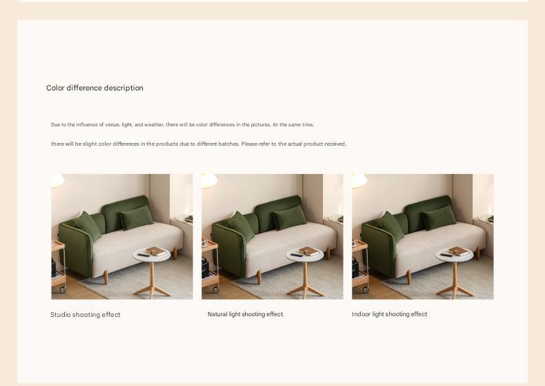 Fabric Modern Simple Double Sofa.